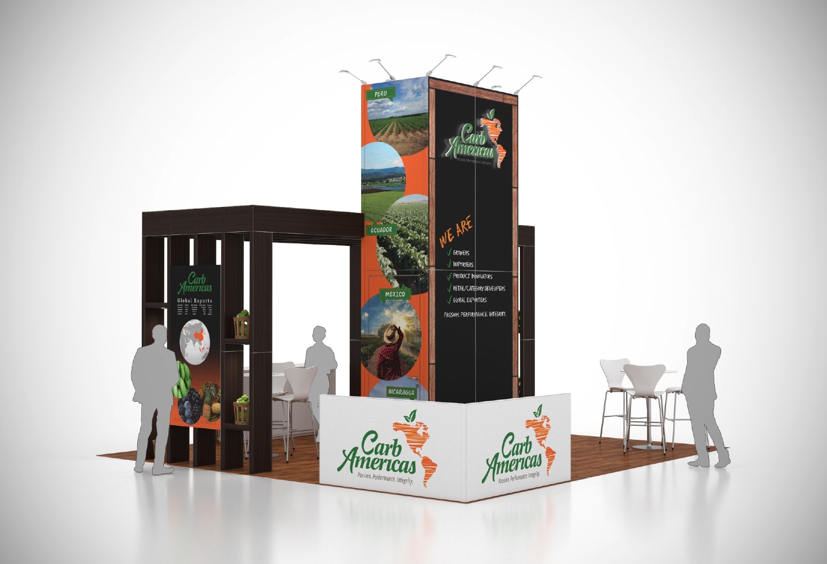 20 x 20 Food & Beverage Trade Show Booth Rental