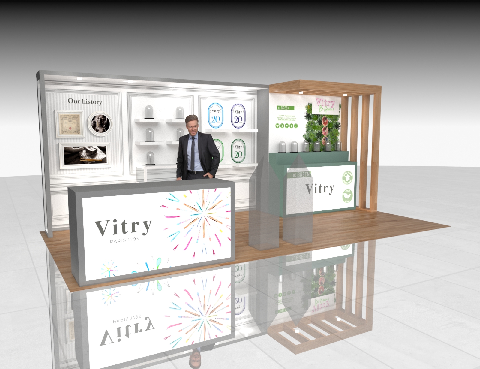 10x20 Trade Show Stand Exhibit Rental