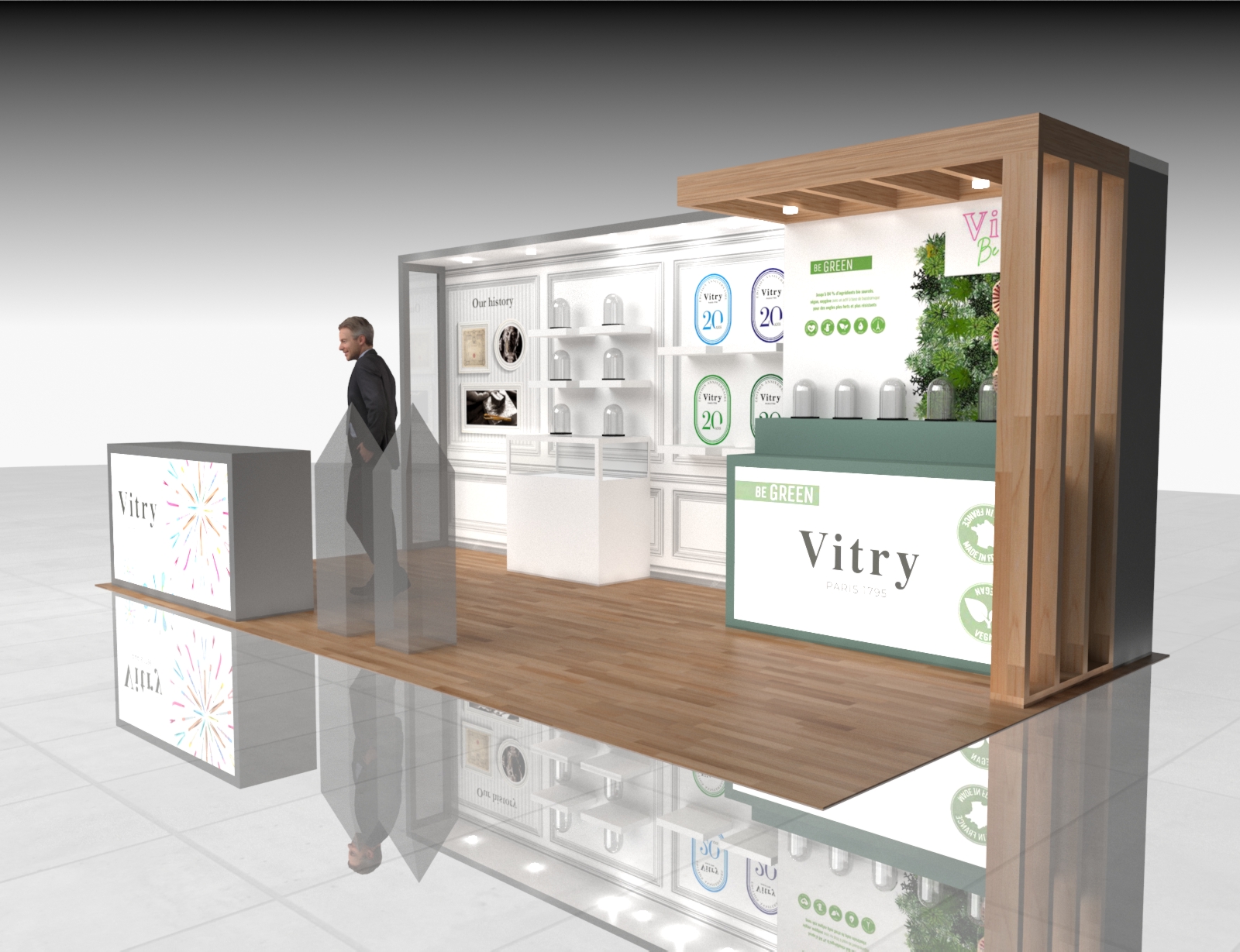10x20 Trade Show Stand Exhibit Rental