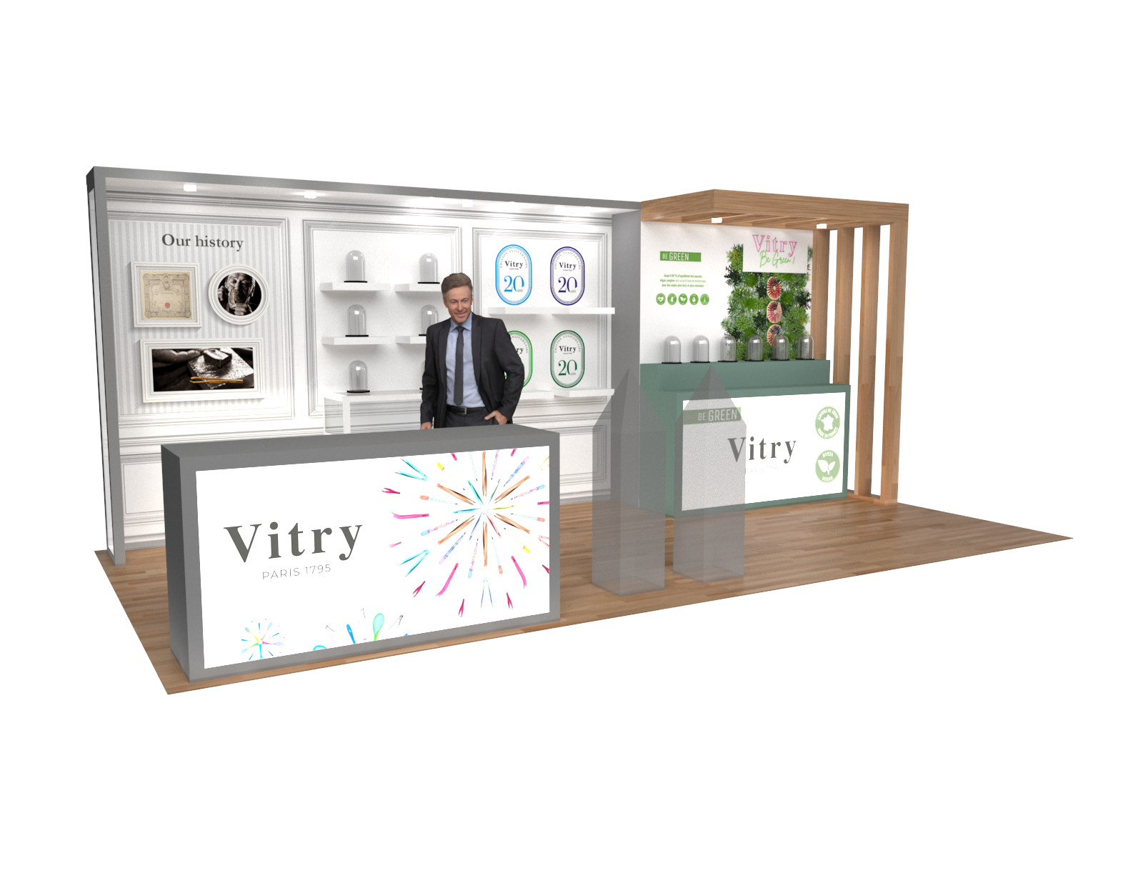 10x20 Trade Show Stand Exhibit Rental