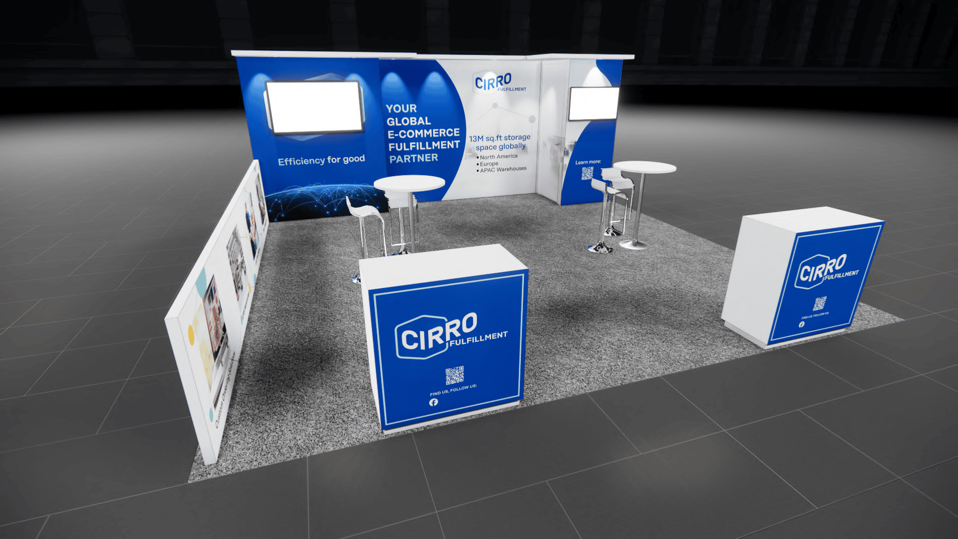 The premiere 20 x 20 exhibit rental for black hat expo 2024