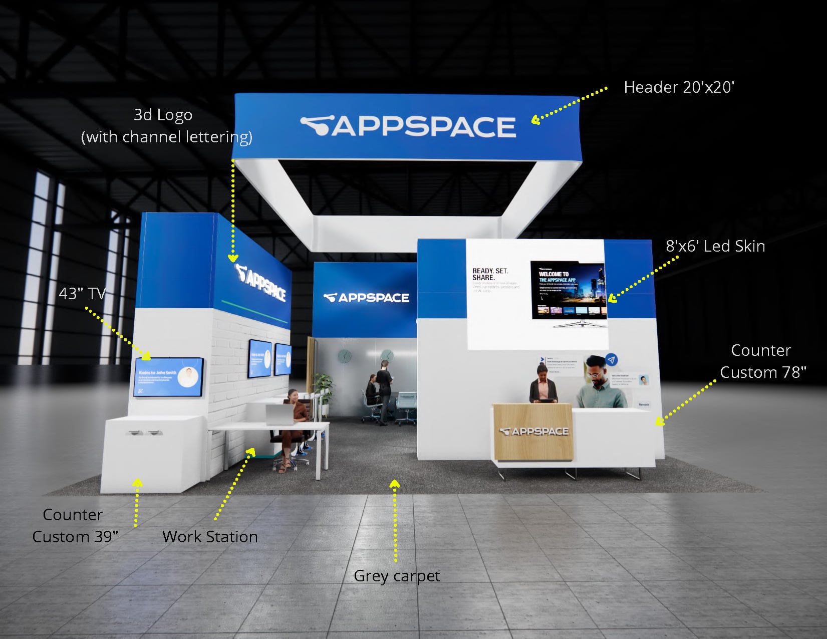 MJBIZCON 30 x 30 Orlando display rental