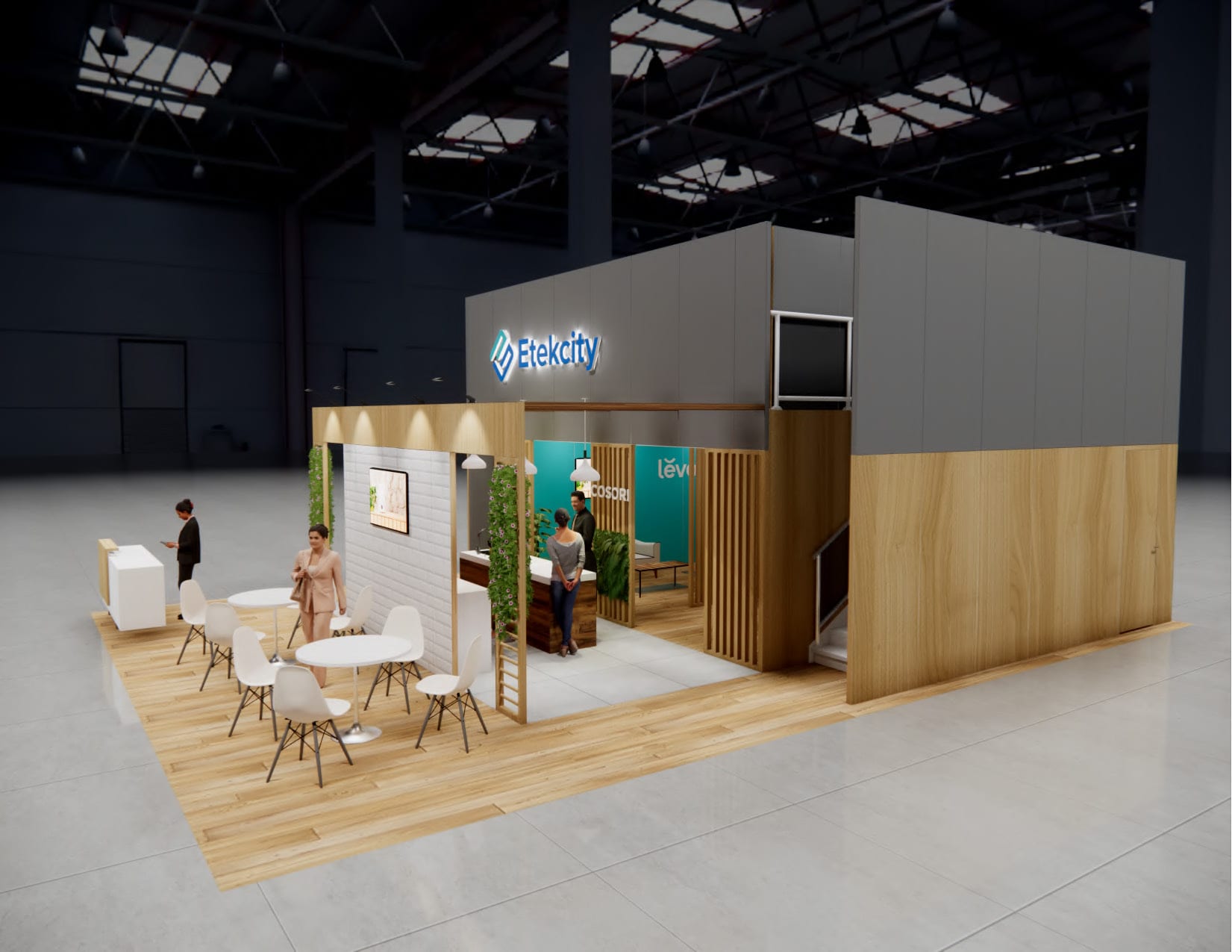 ISSA Las Vegas trade show display rental 20 x 20