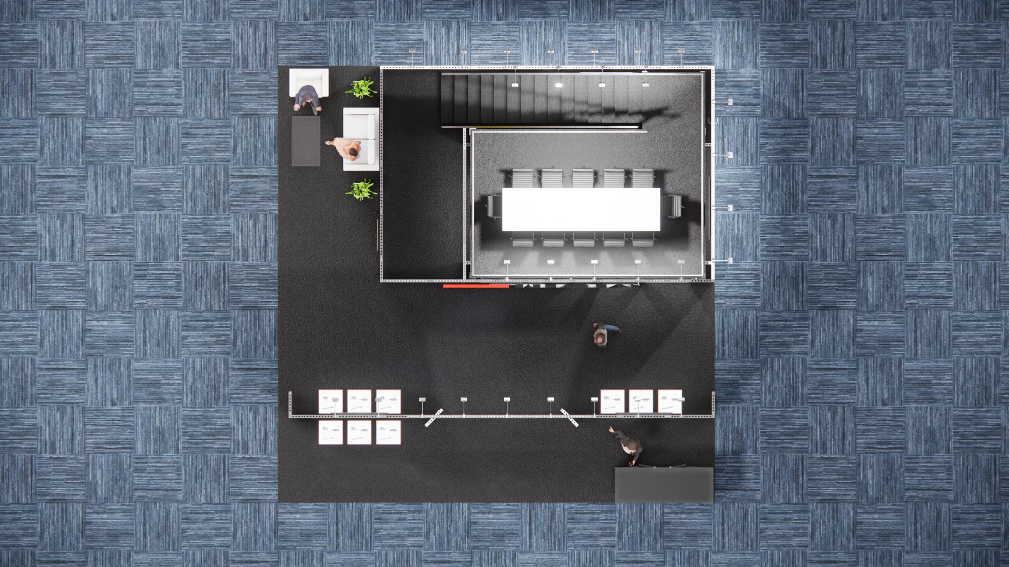 30 x 30 Double Deck Trade Show Exhibit Rental