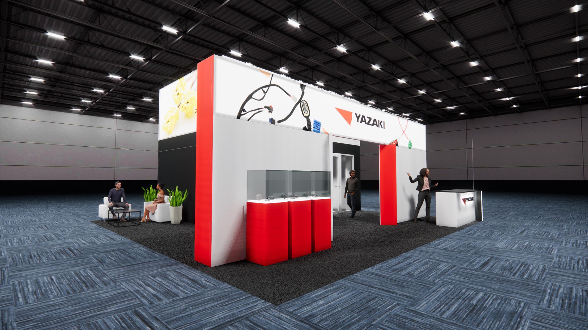 30 x 30 Double Deck Trade Show Exhibit Rental