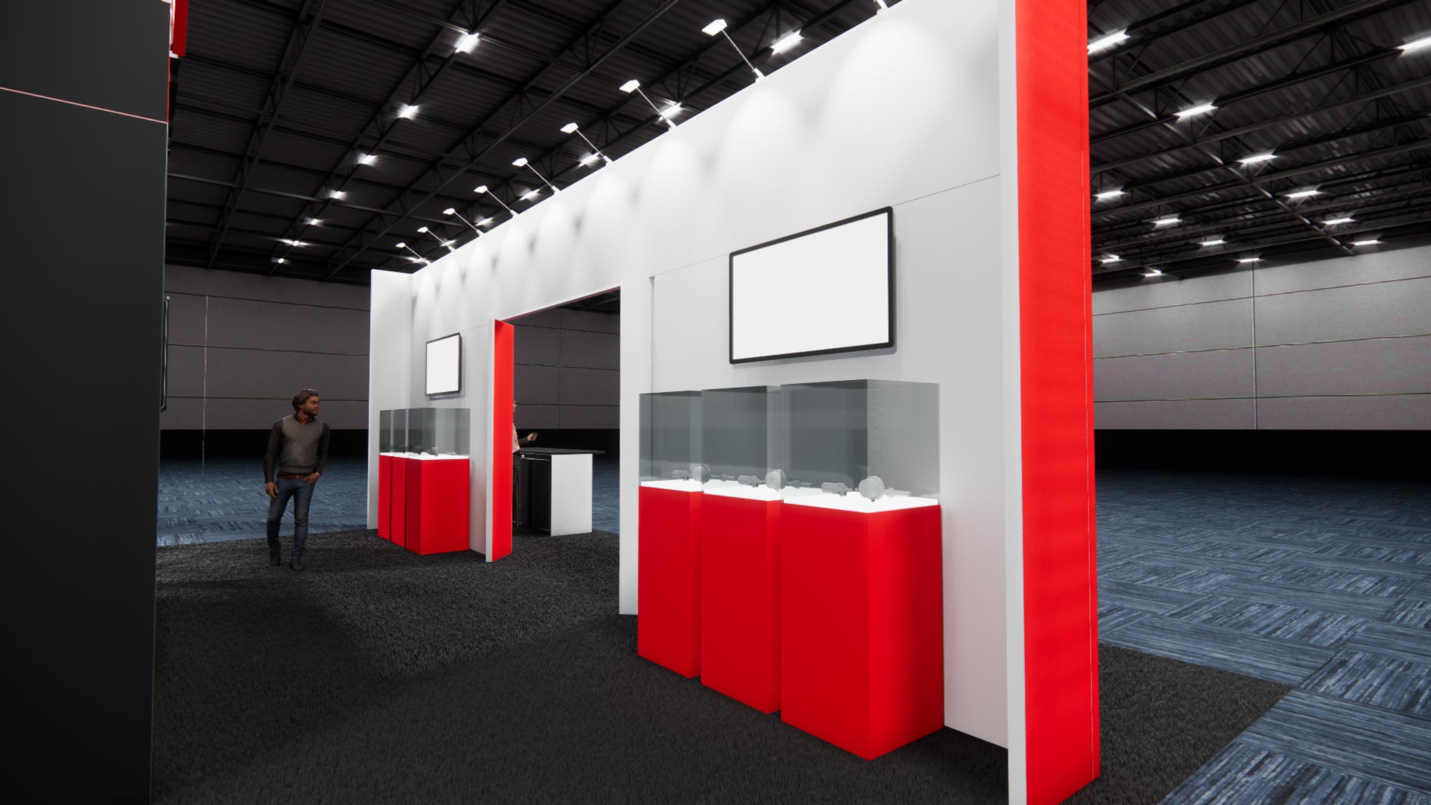 30 x 30 Double Deck Trade Show Exhibit Rental