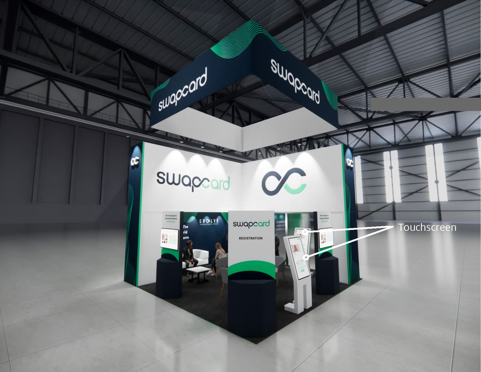 IAAPA trade show stand rental 20 x 20