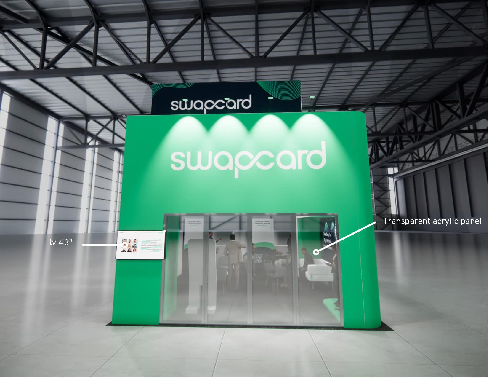 IAAPA trade show stand rental 20 x 20