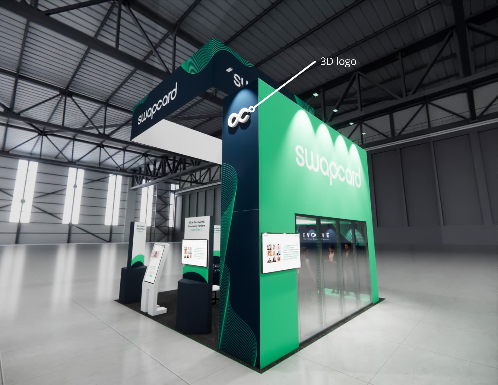 IAAPA trade show stand rental 20 x 20