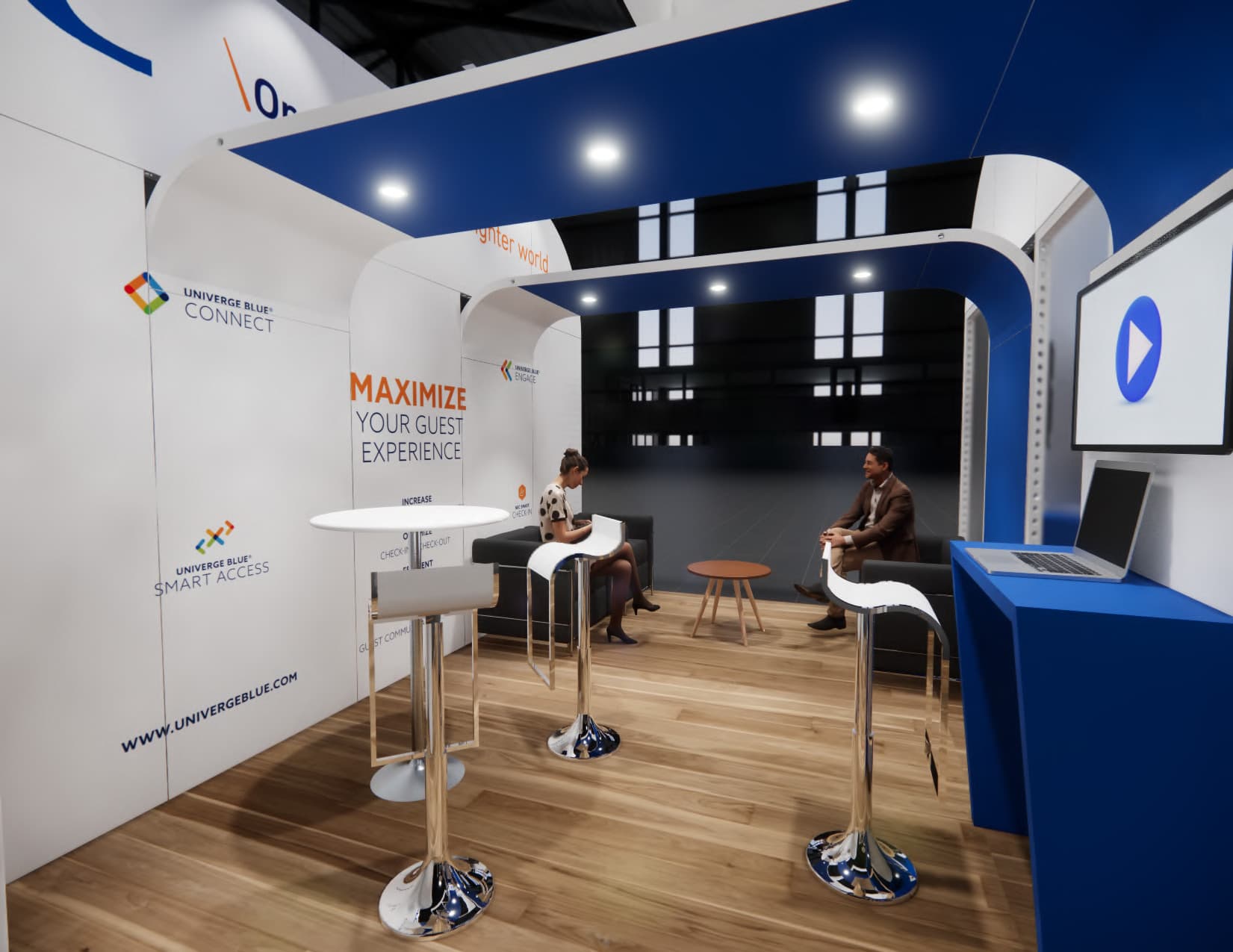 IFE Las Vegas trade show exhibit rental 20 x 20