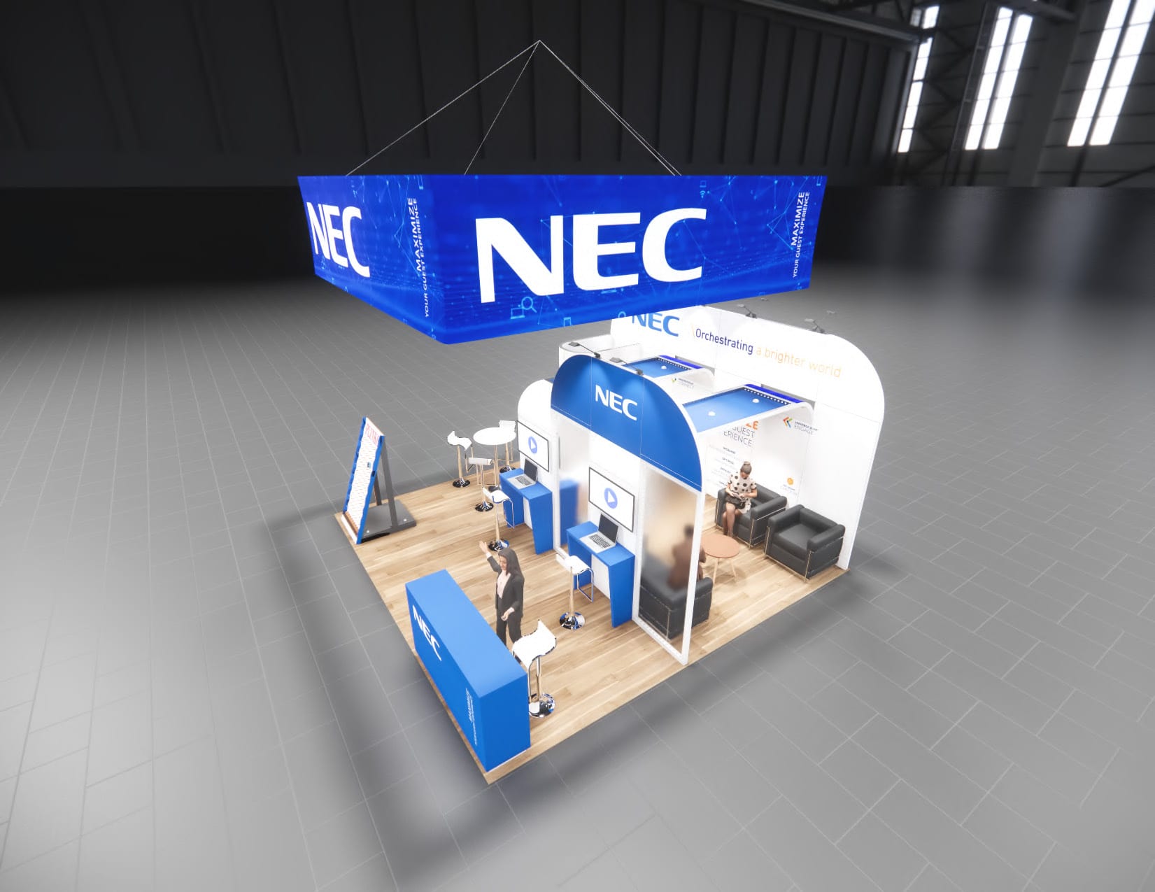 IFE Las Vegas trade show exhibit rental 20 x 20