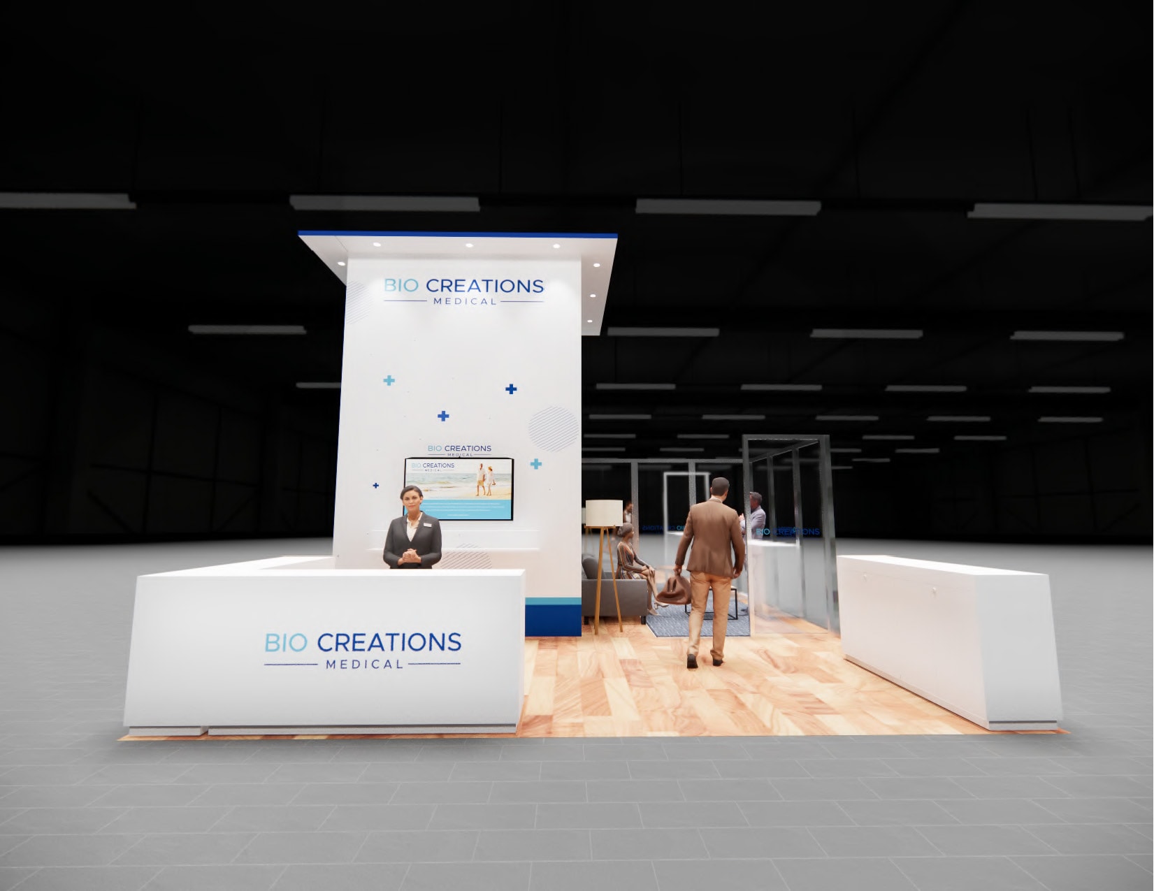 ITSEC Expo trade show Orlando display rental 20 x 20