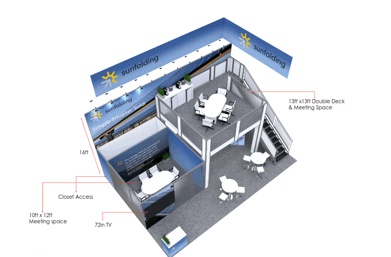 20x30 Double Deck Exhibit Rental – Engineering + Venue Approval