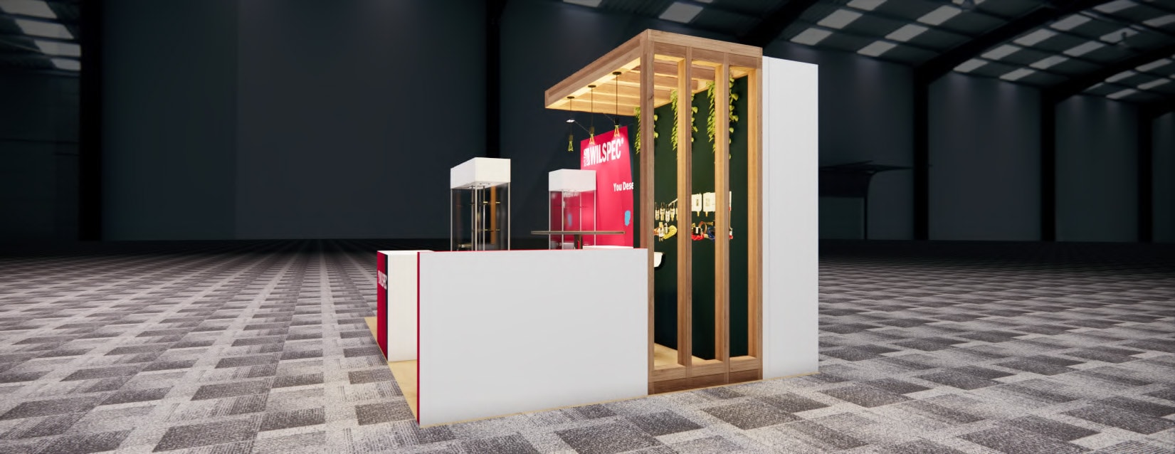 MJBIZCON trade show booth 10 x 20 trade show display rental