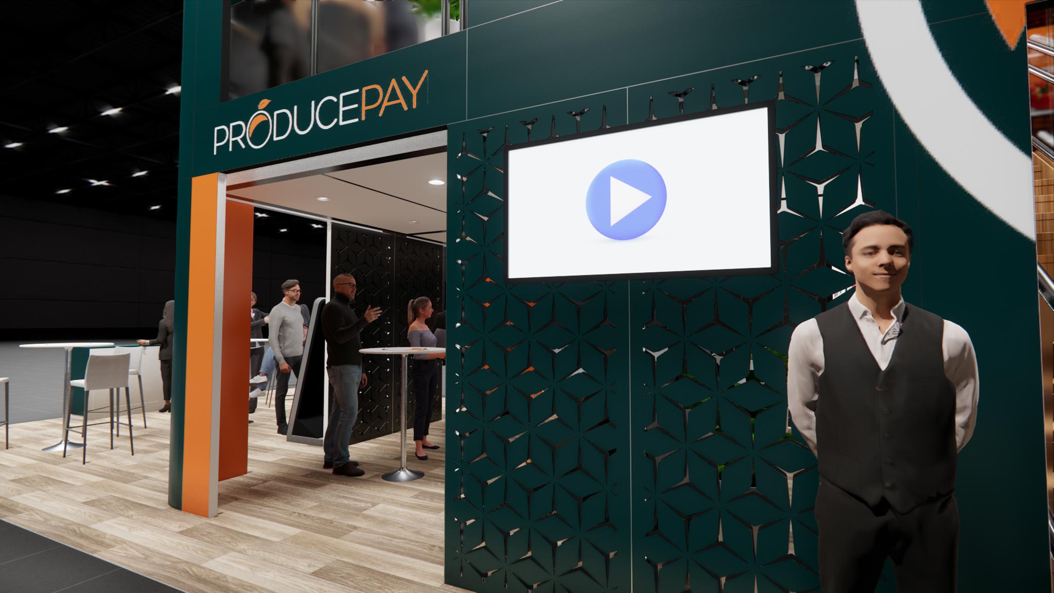 20 x 40 Trade Show Double Deck Exhibit Rental