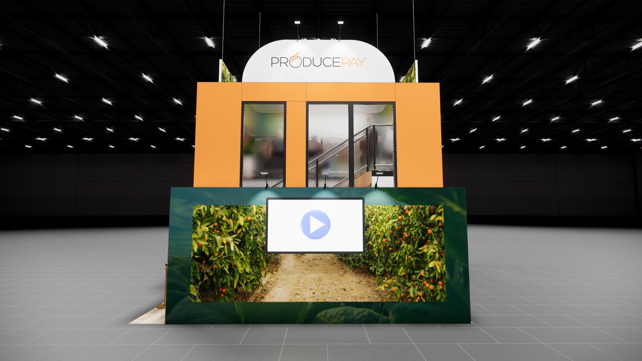 20 x 40 Trade Show Double Deck Exhibit Rental