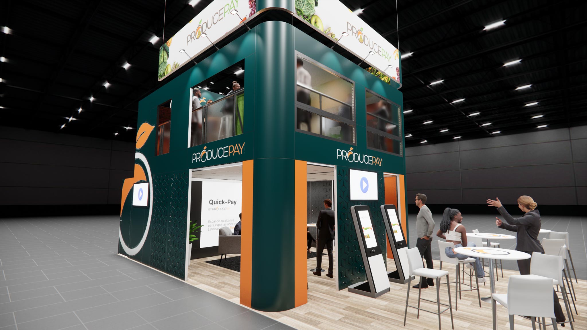 20 x 40 Trade Show Double Deck Exhibit Rental
