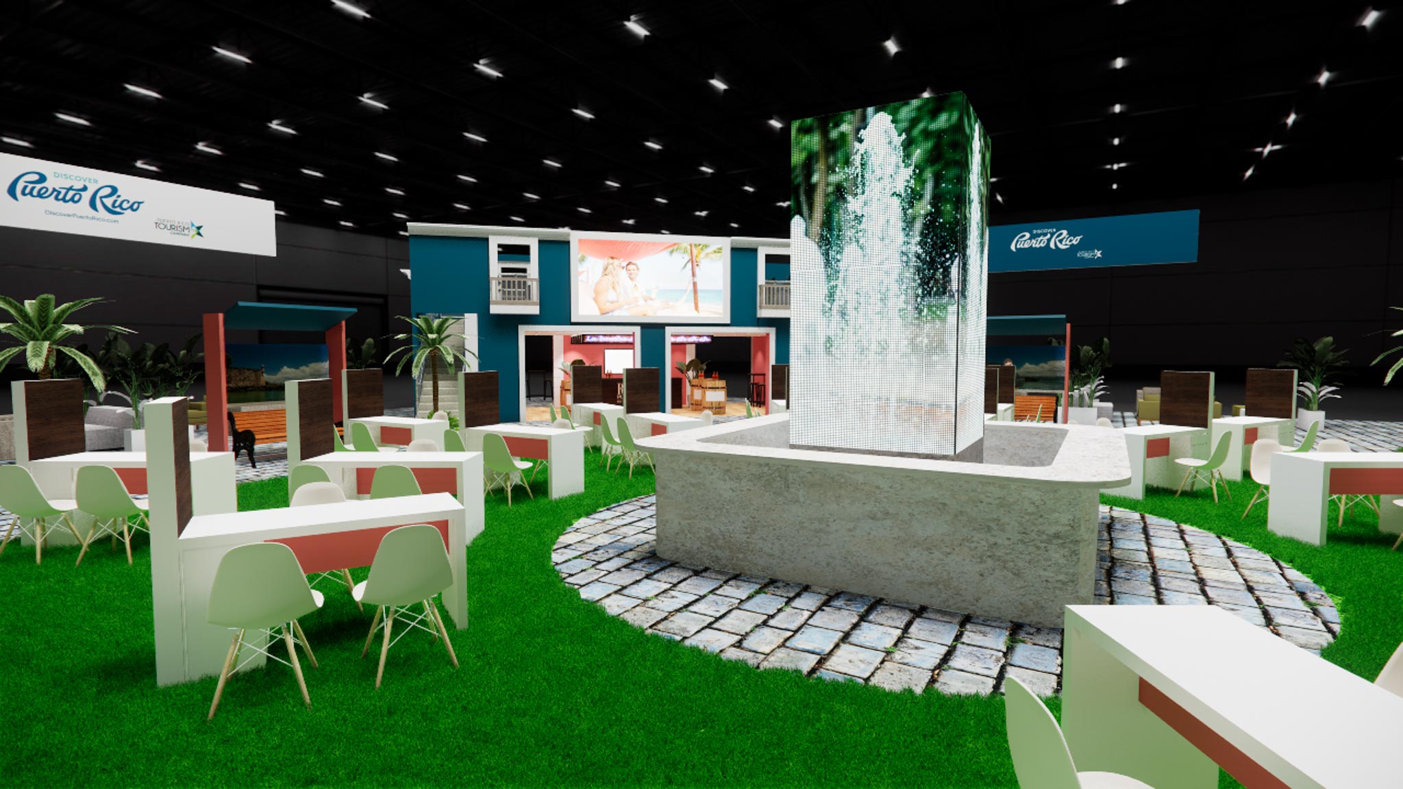 120 x 120 Double Deck Trade Show Booth Rental