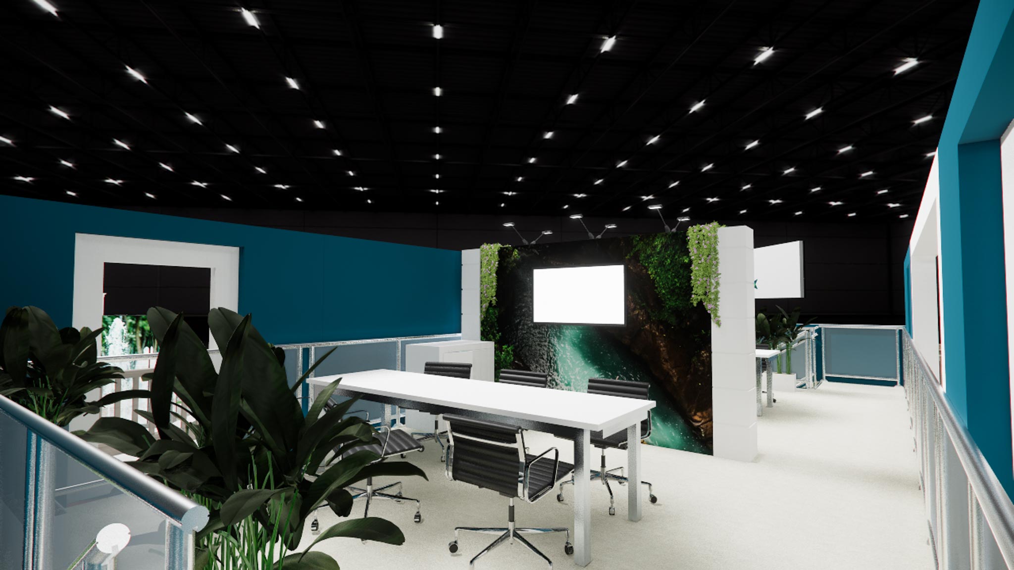 120 x 120 Double Deck Trade Show Booth Rental