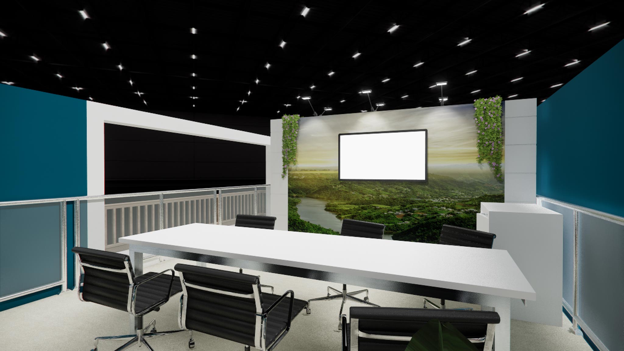 120 x 120 Double Deck Trade Show Booth Rental