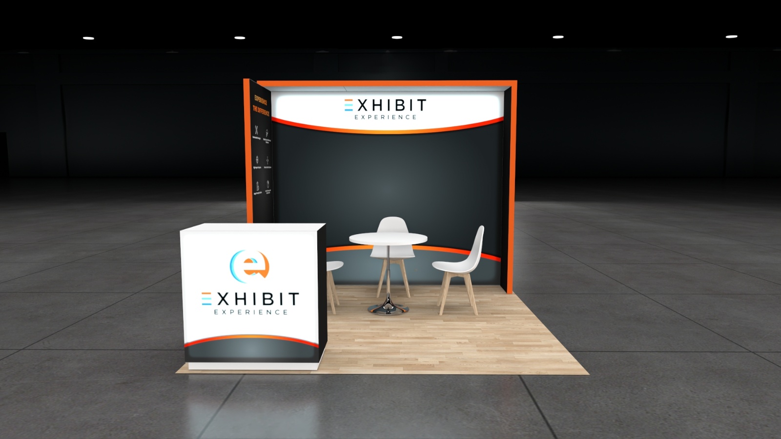 10 x 10 Affordable Trade Show Exhibit Rental Package – Option 6