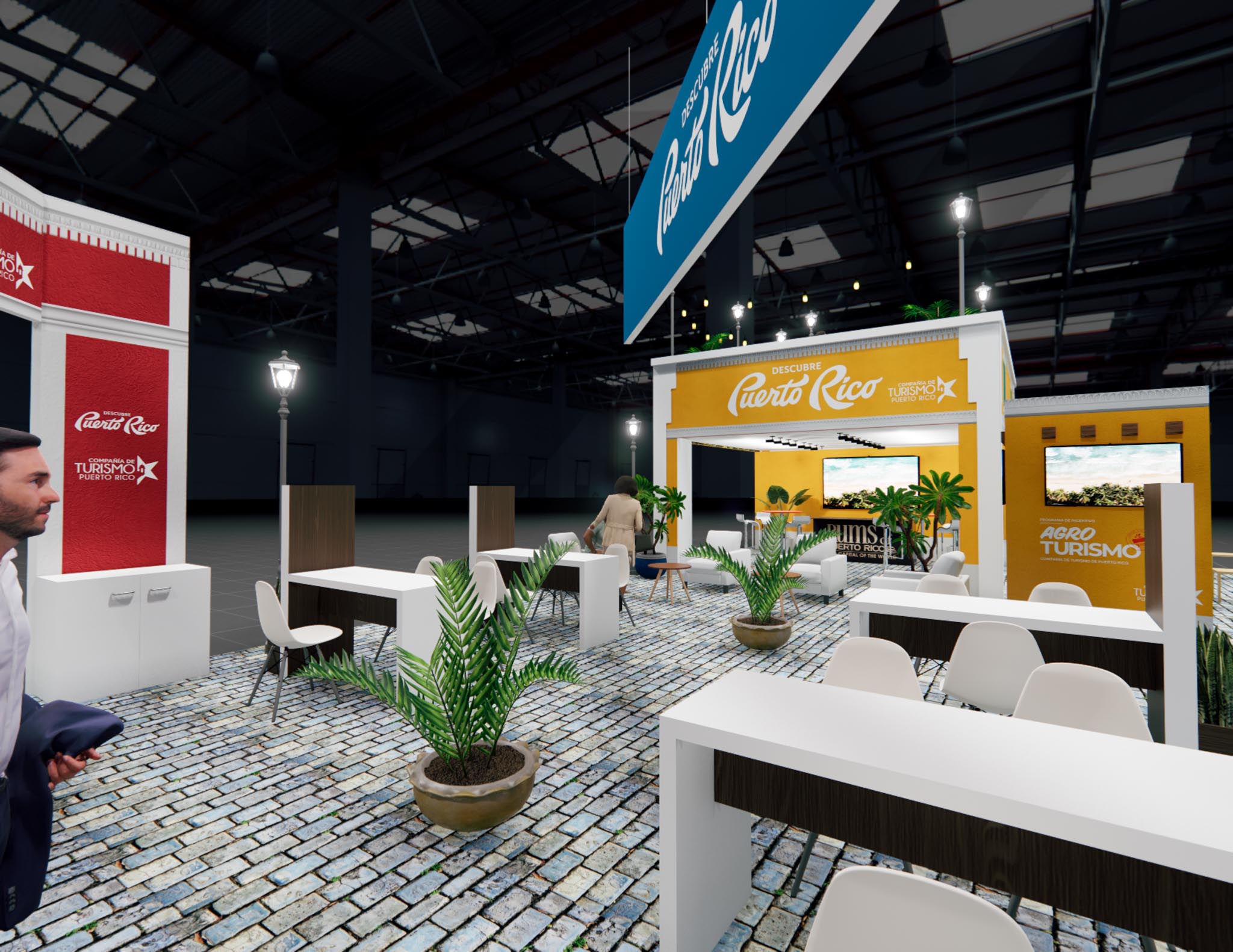 40 x 60 Double Deck Trade Show Exhibit Rental