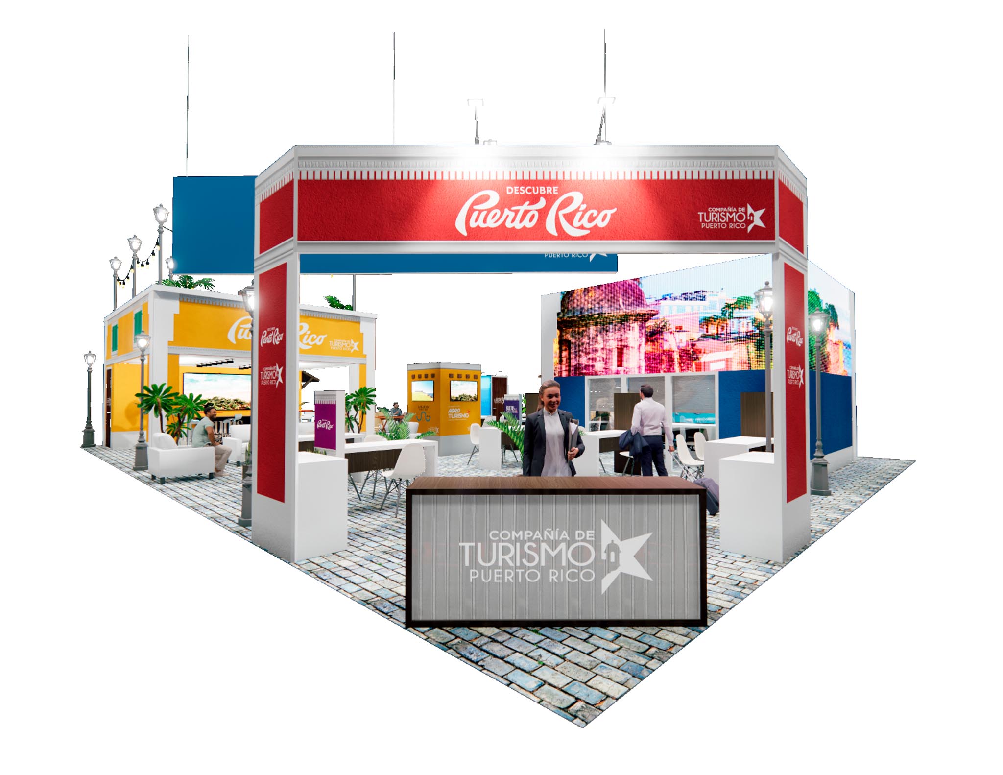 40 x 60 Double Deck Trade Show Exhibit Rental