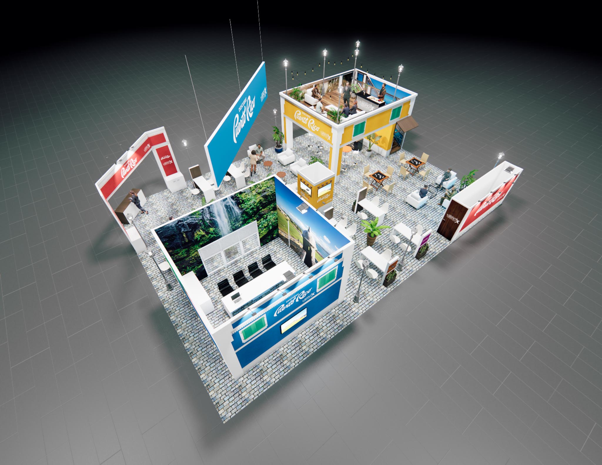 40 x 60 Double Deck Trade Show Exhibit Rental