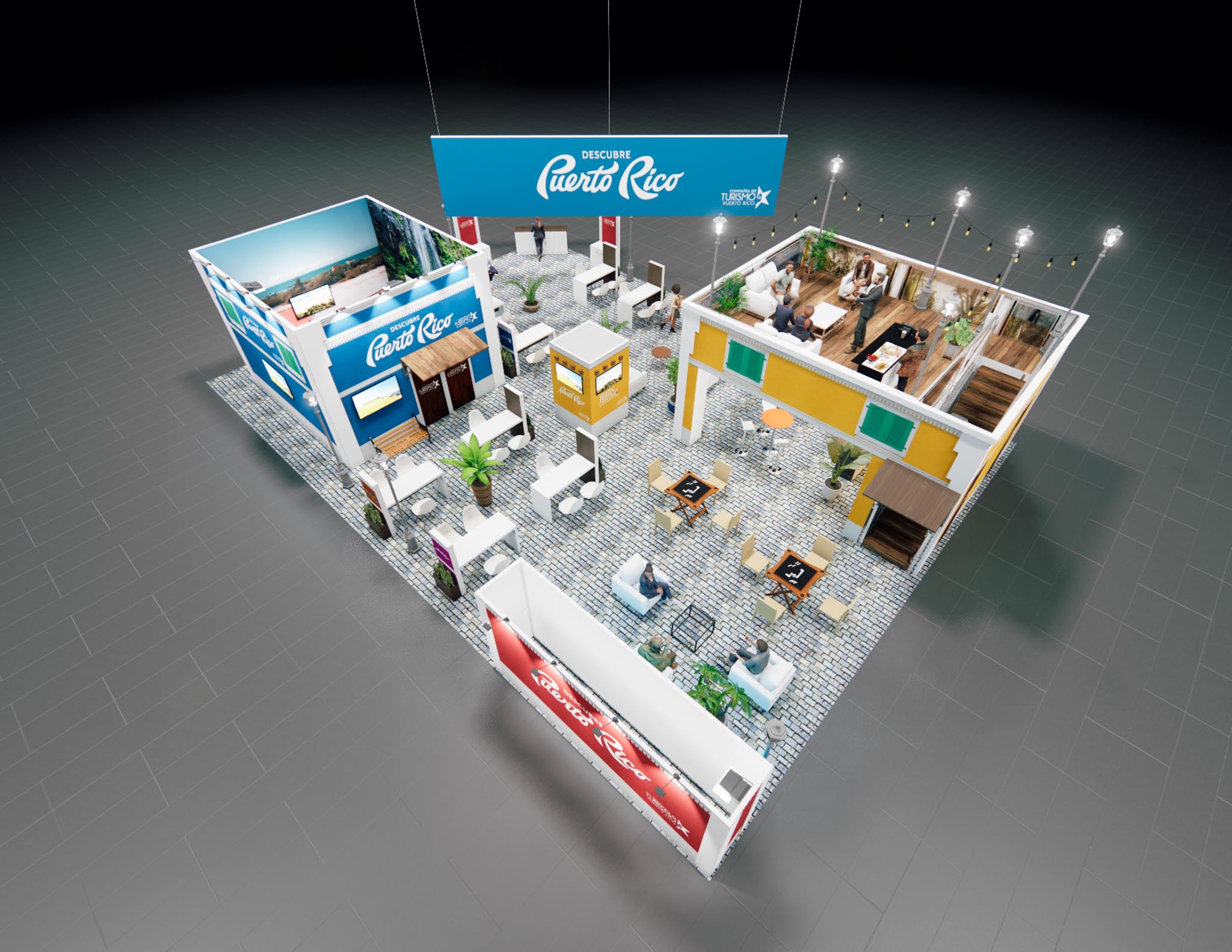 40 x 60 Double Deck Trade Show Exhibit Rental
