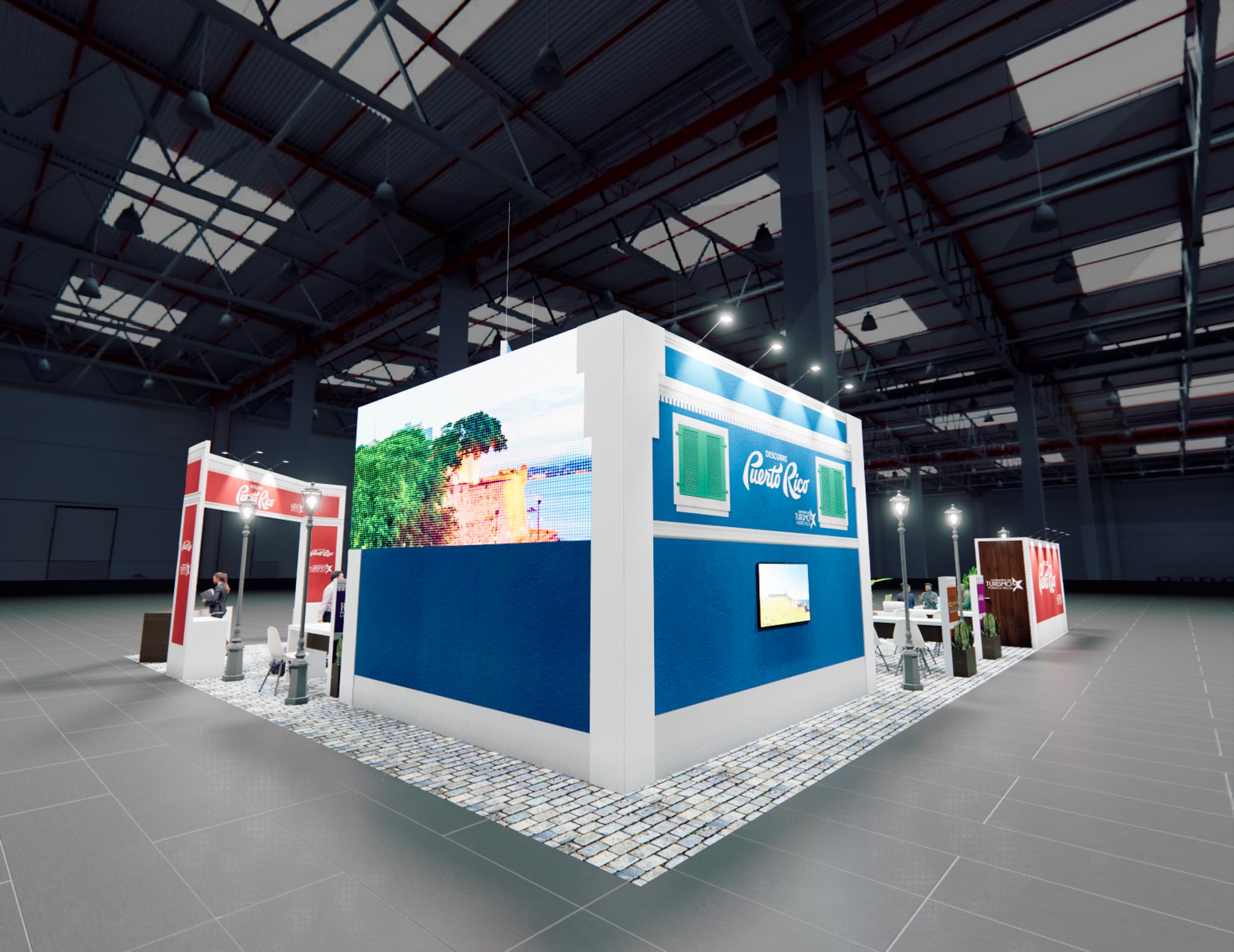 40 x 60 Double Deck Trade Show Exhibit Rental