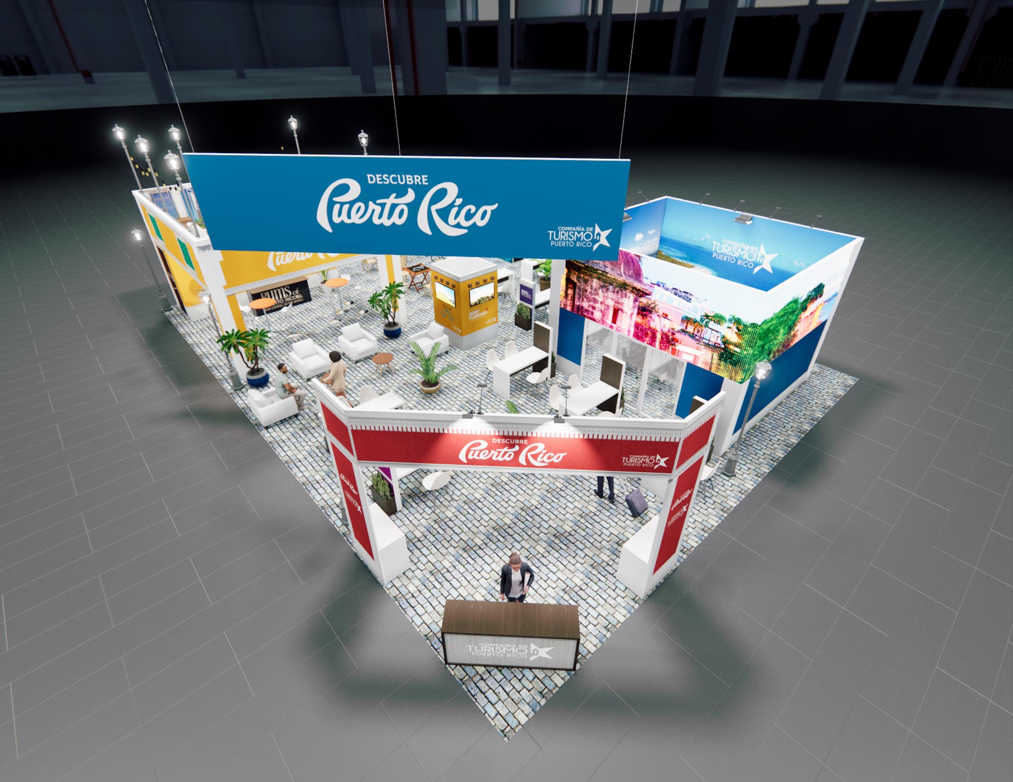 40 x 60 Double Deck Trade Show Exhibit Rental