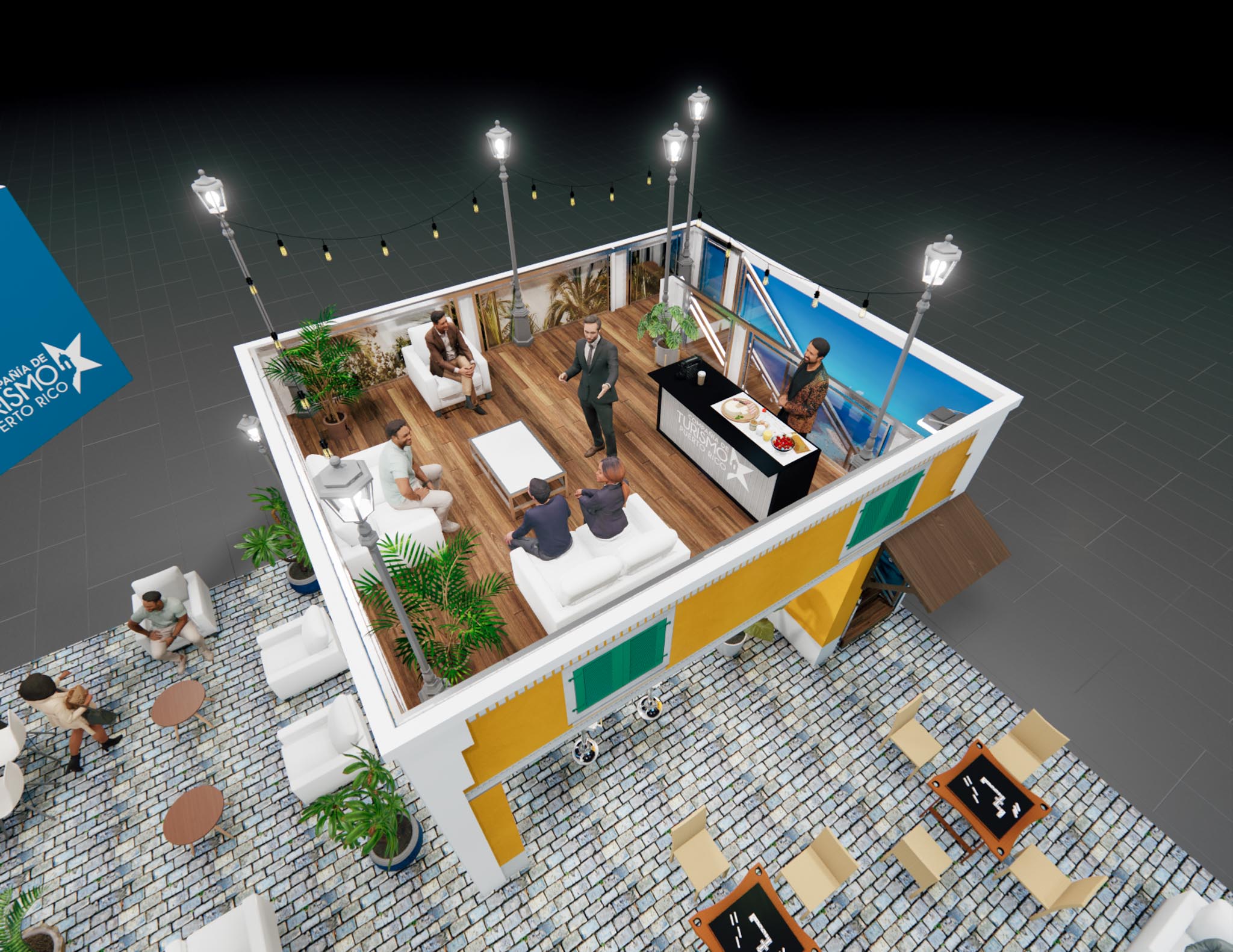 40 x 60 Double Deck Trade Show Exhibit Rental