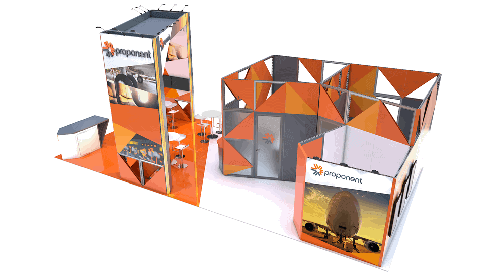 20 x 40 Las Vegas Exhibit Rental