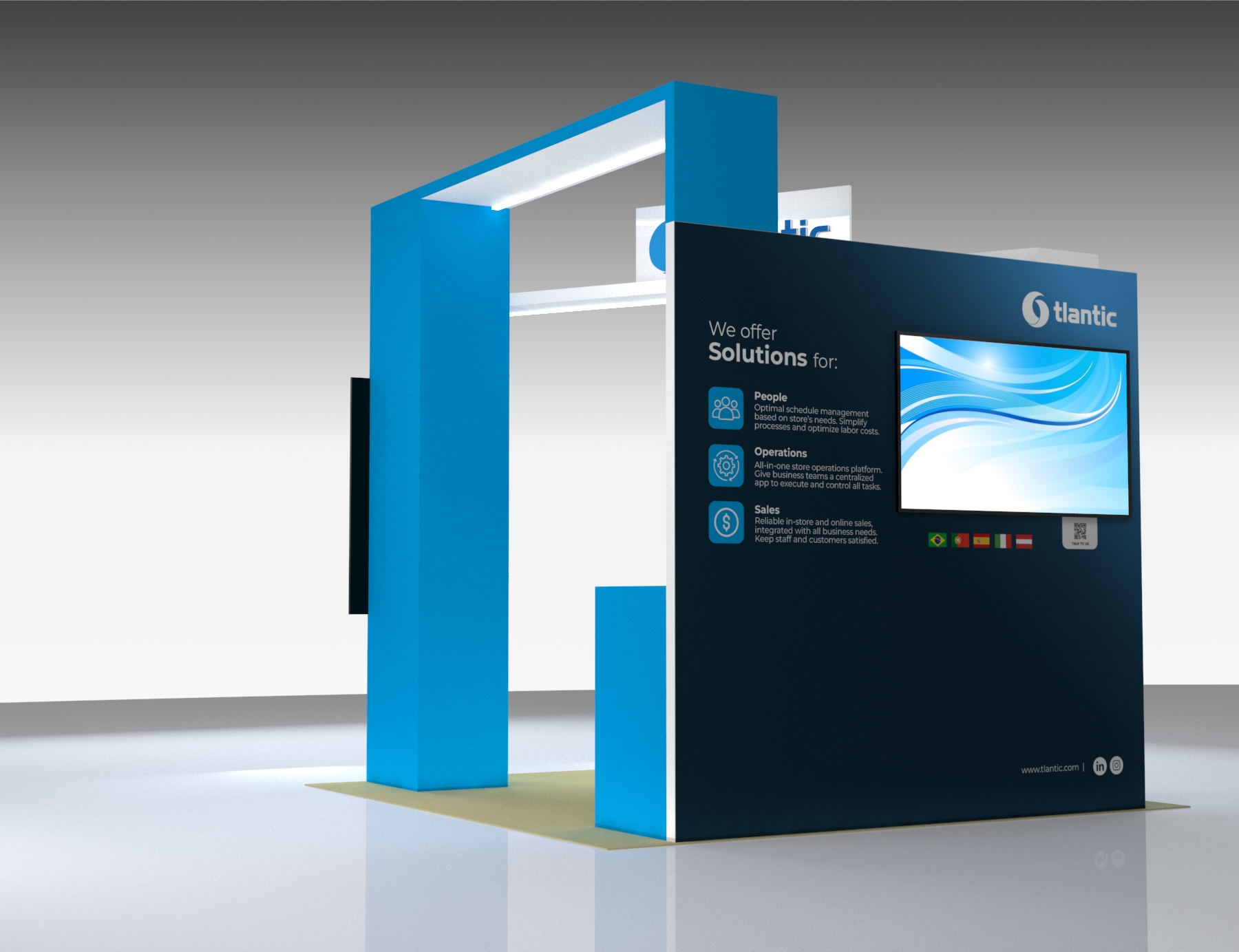 10 x 10 Exhibit Trade Show Booth Rental
