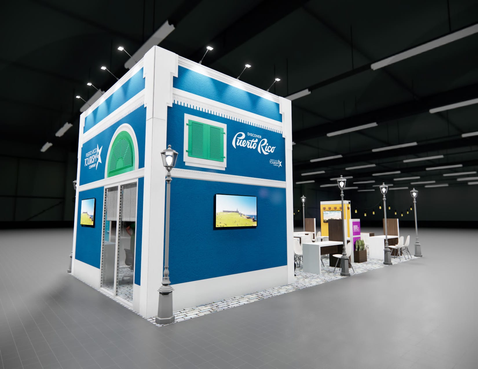 Routes Expo trade show display rental 20 x 40