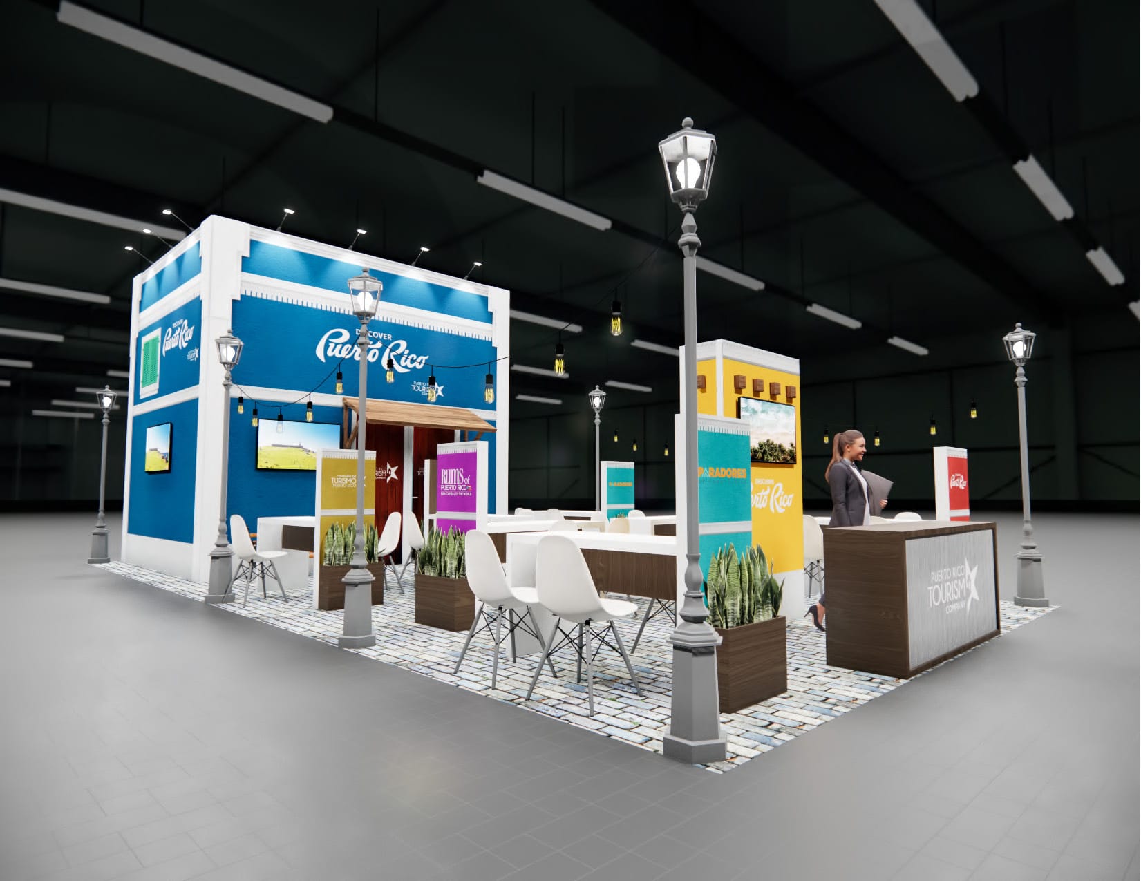 Routes Expo trade show display rental 20 x 40