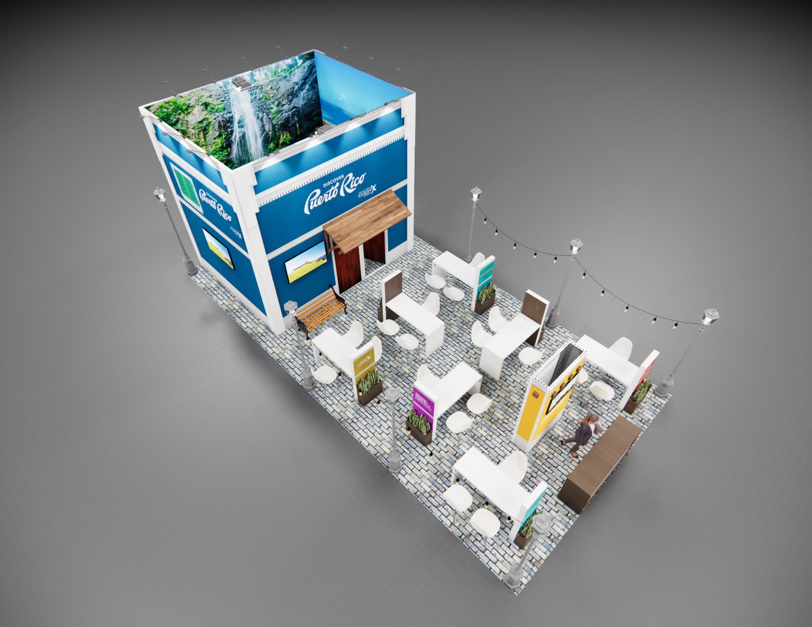Routes Expo trade show display rental 20 x 40