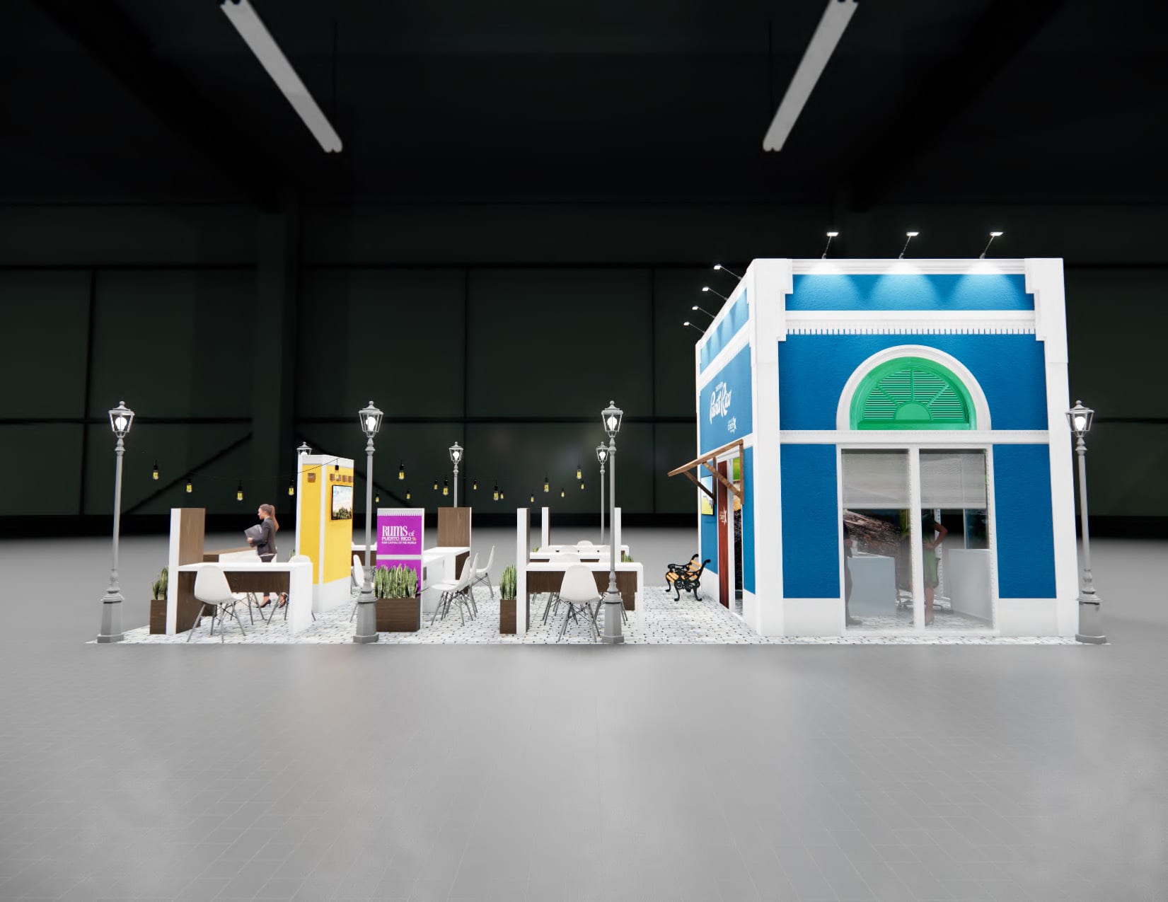 Routes Expo trade show display rental 20 x 40