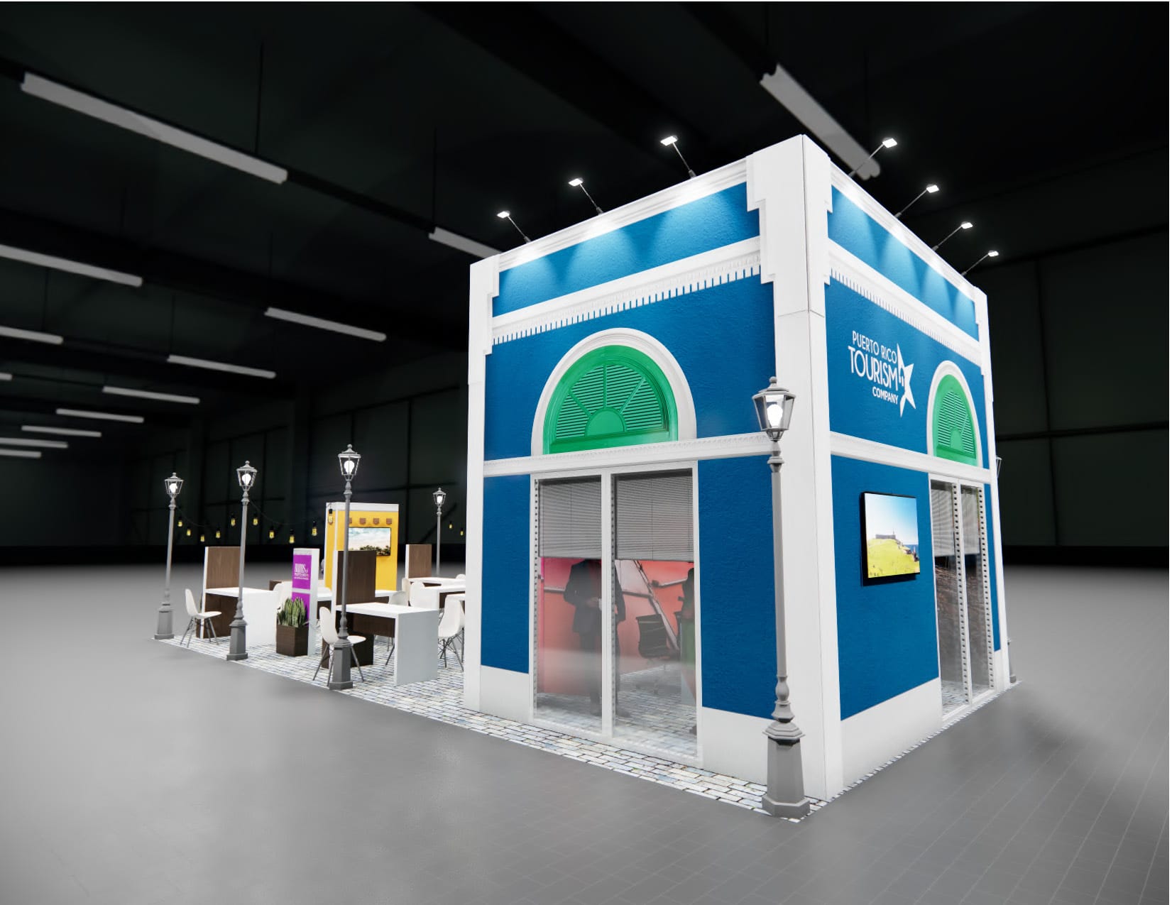 Routes Expo trade show display rental 20 x 40