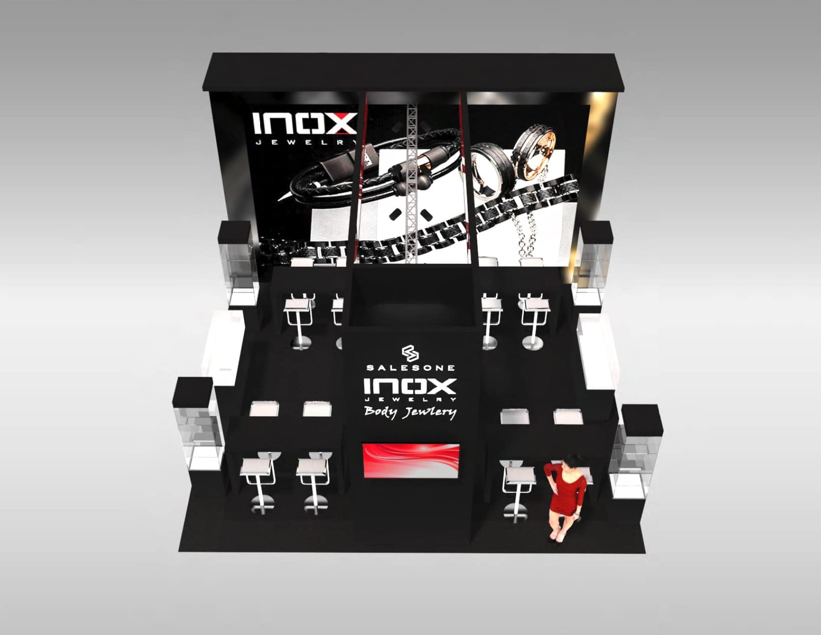 20 x 20 Jewelry & Fashion Trade Show Exhibit Rental