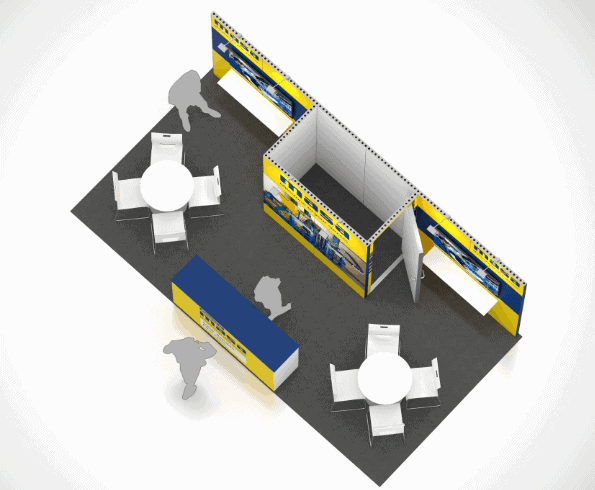 10 x 20 Orlando Booth Rental D-2