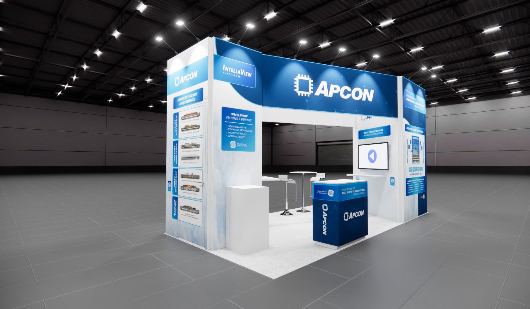 Premier 20x20 Trade Show Exhibit Rental in Las Vegas