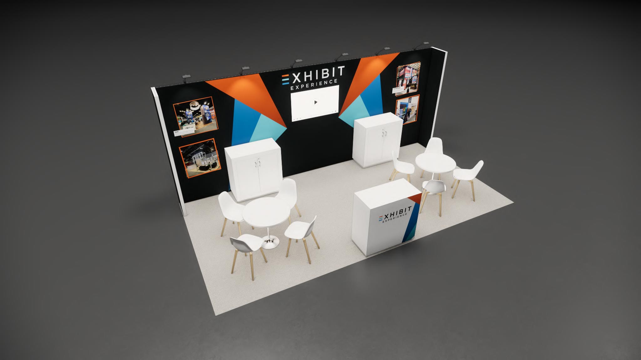 10 x 20 Affordable Trade Show Exhibit Rental Package – Option 6
