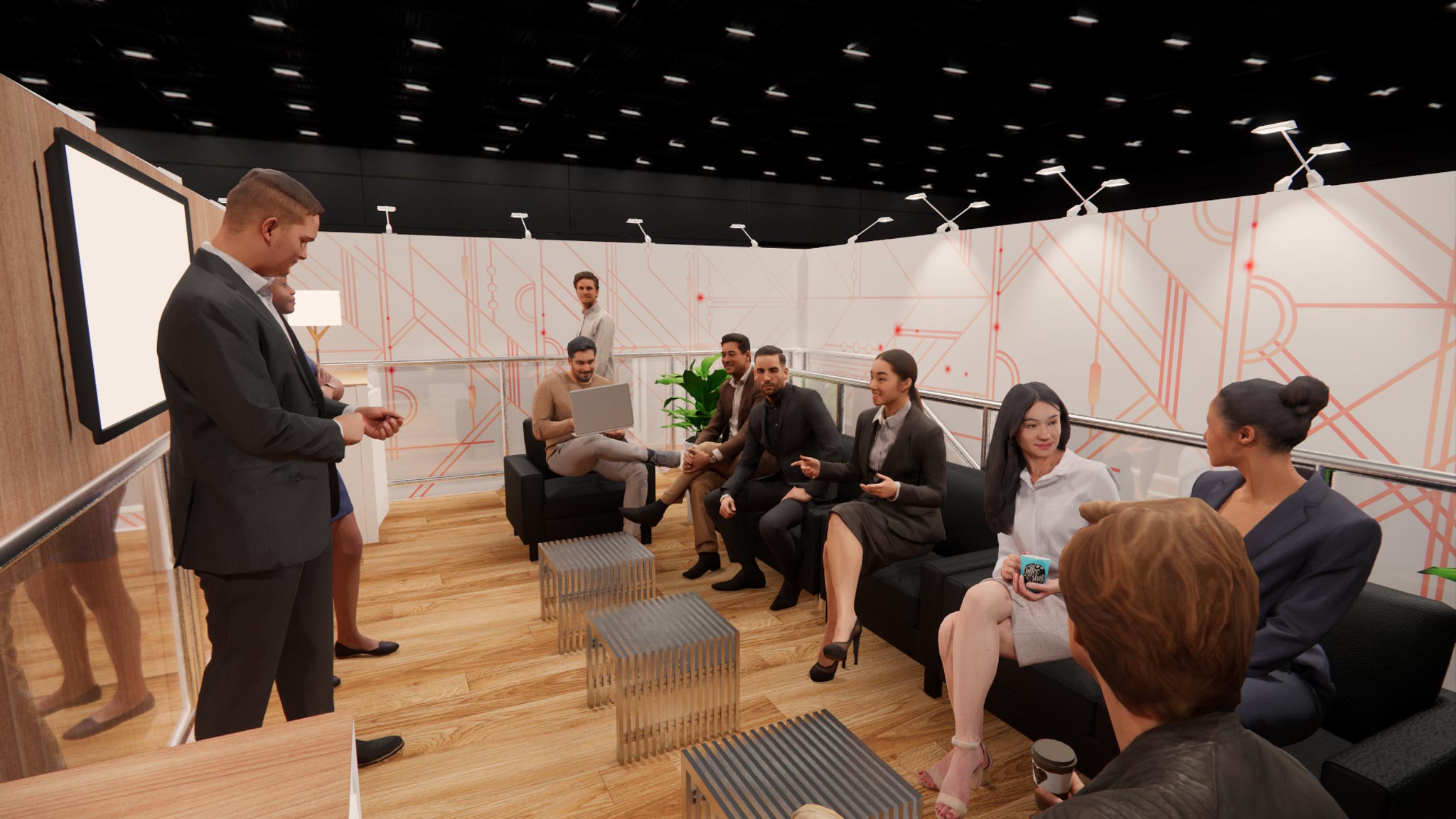 30 x 30 Trade Show Exhibit Double Decker Rental