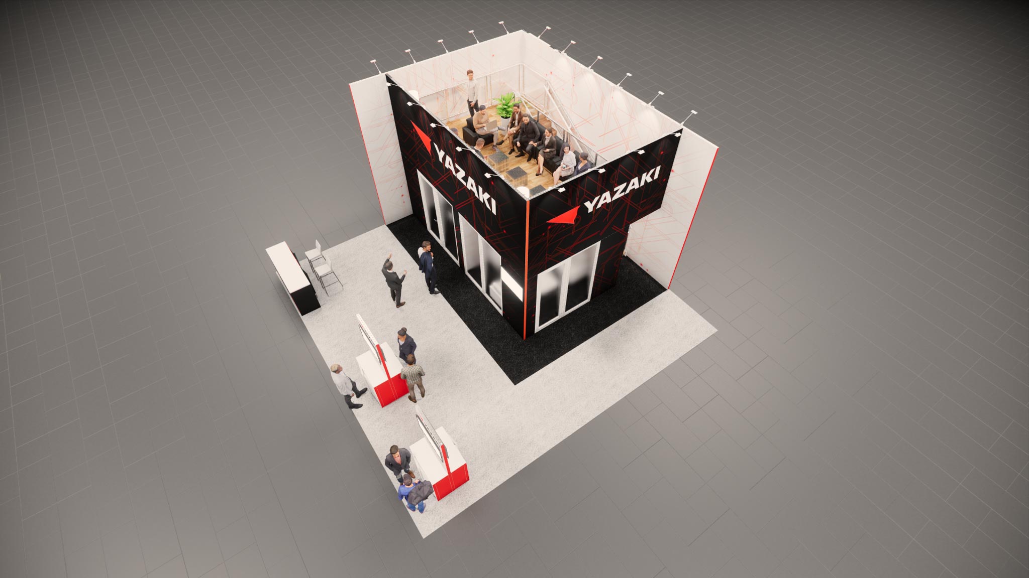 30 x 30 Trade Show Exhibit Double Decker Rental