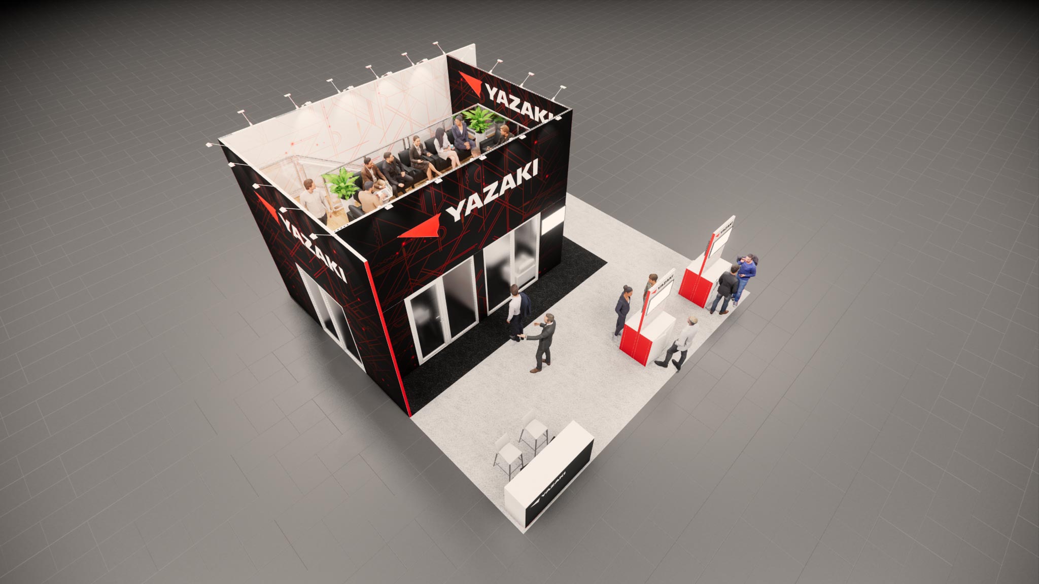 30 x 30 Trade Show Exhibit Double Decker Rental