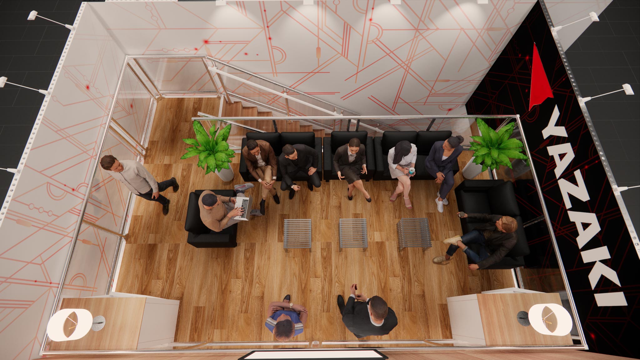 30 x 30 Trade Show Exhibit Double Decker Rental