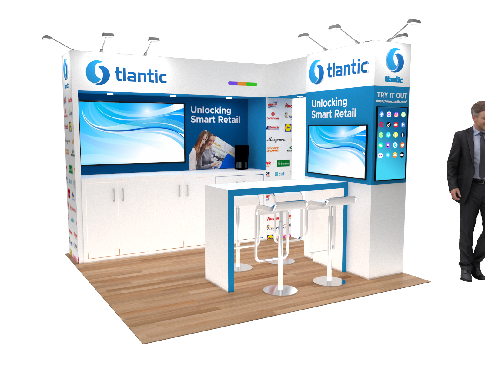 10 x 10  Exhibit Stand Rental