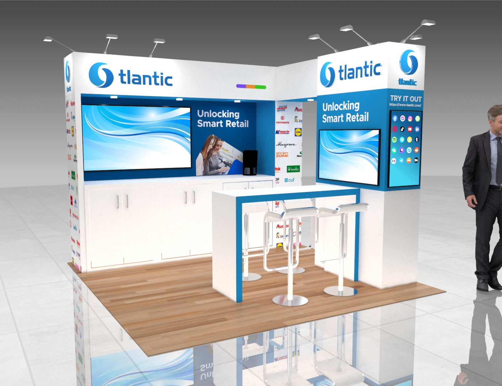 10 x 10  Exhibit Stand Rental