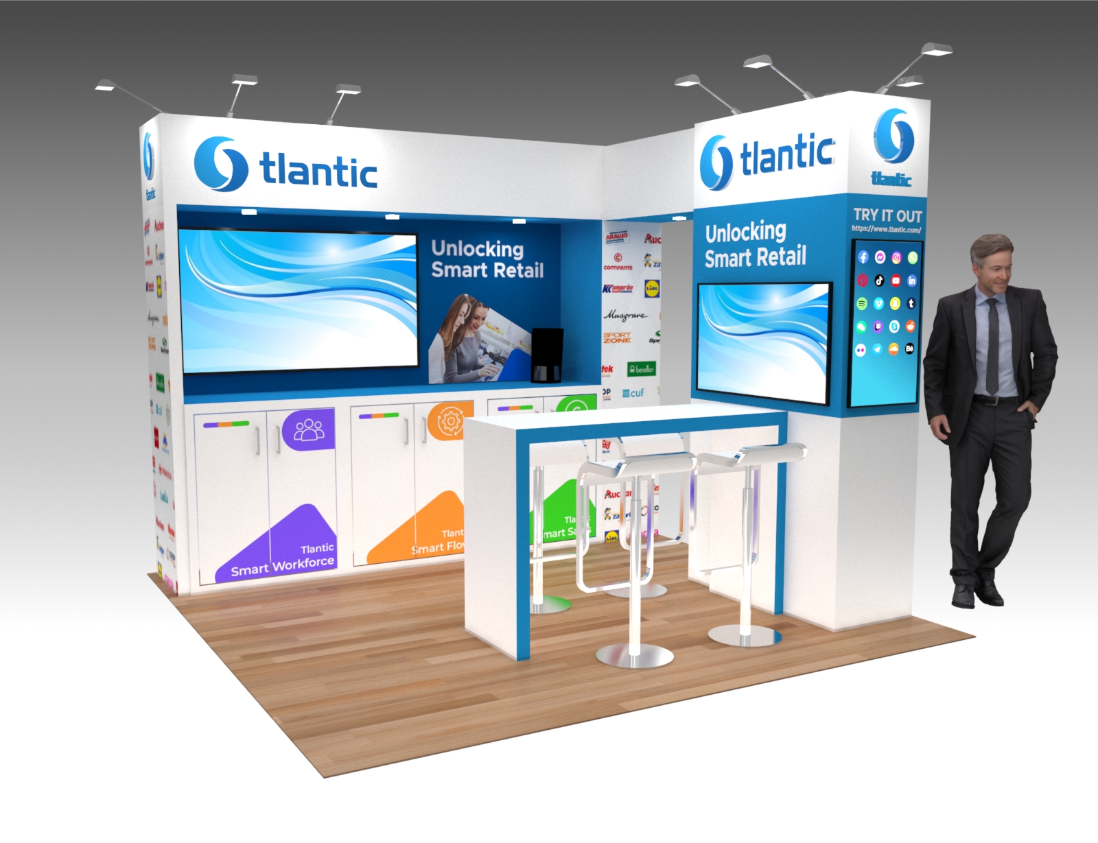 10 x 10  Exhibit Stand Rental